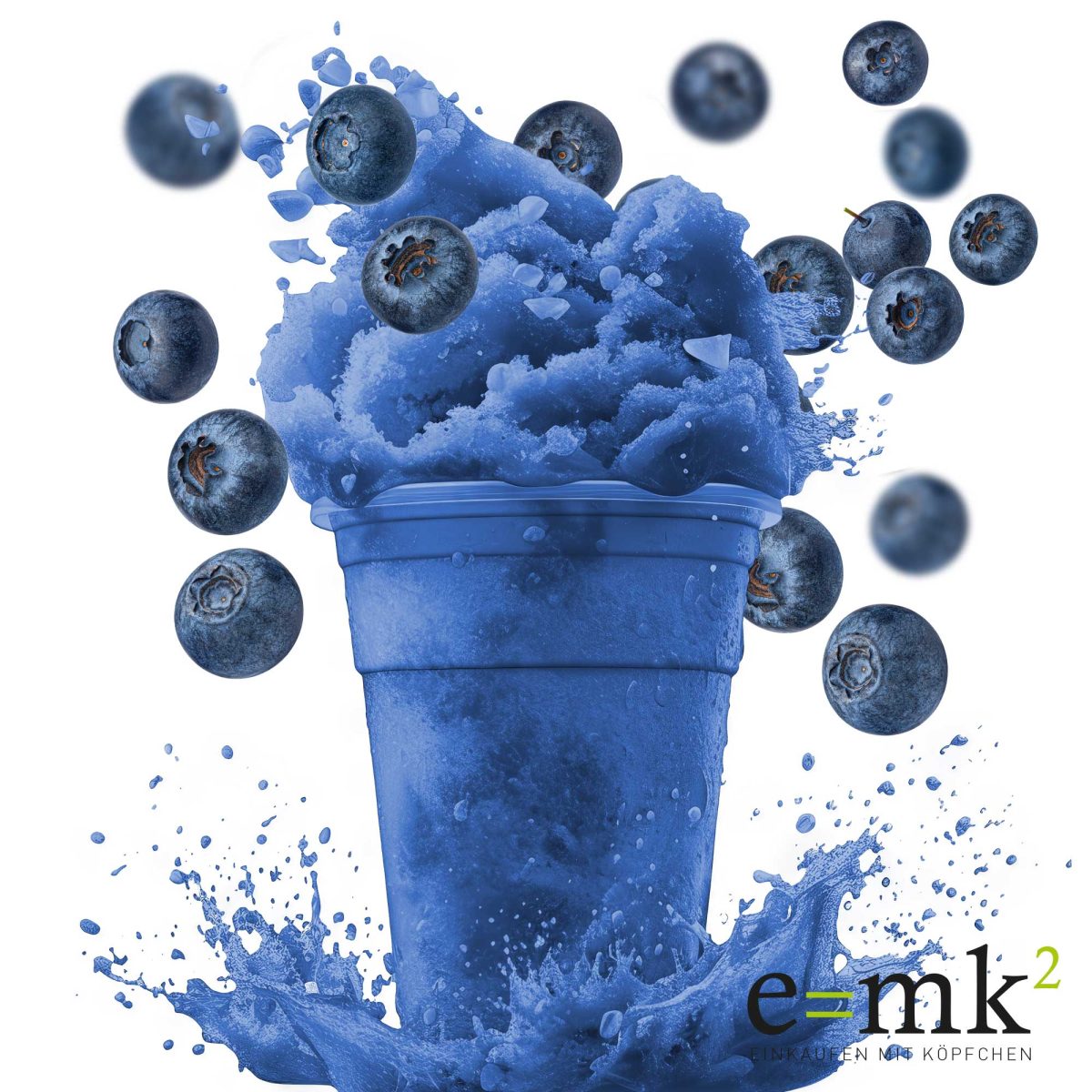 GEBAS Granita Slush-Eis Fertigmix Blaubeere | allergenfrei | 5-ltr-Kanister