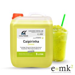 Kanister mit hellgrünem Sirup